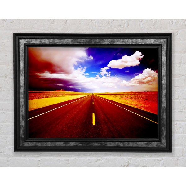 Bright Star Der rote Weg ins Nirgendwo Gerahmter Druck Wayfair.de